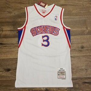 AI A.I. Philly Throwback 96-97 Rookie White Mens Jersey